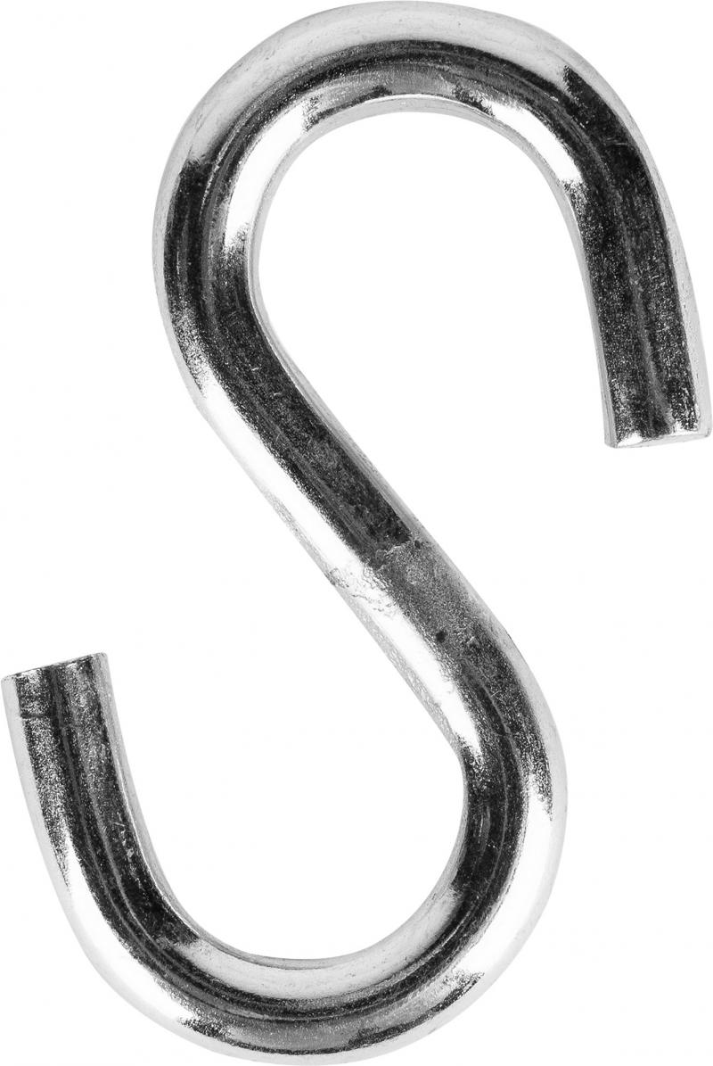 Крючок S-образный Standers 1х15 мм, цвет серебристый