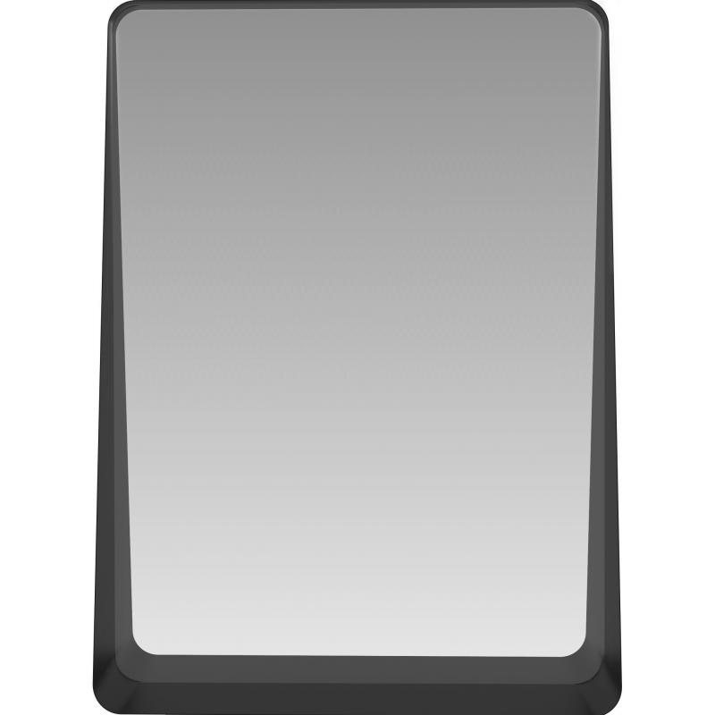 Зеркало для ванной Март Ferro с полкой 50x69.2 см цвет чёрный