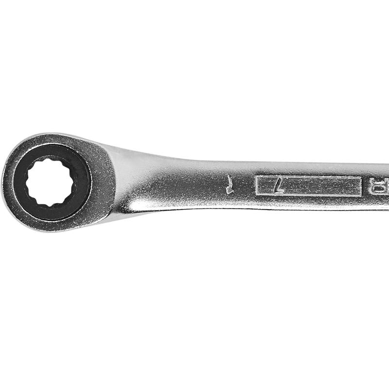 Ключ комбинированный Dexter с трещоткой, 7 мм