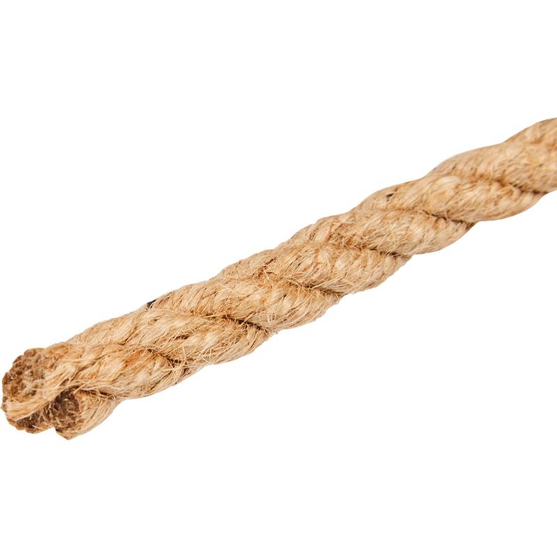 Веревка джут 12 мм цвет золотисто-коричневый, на отрез