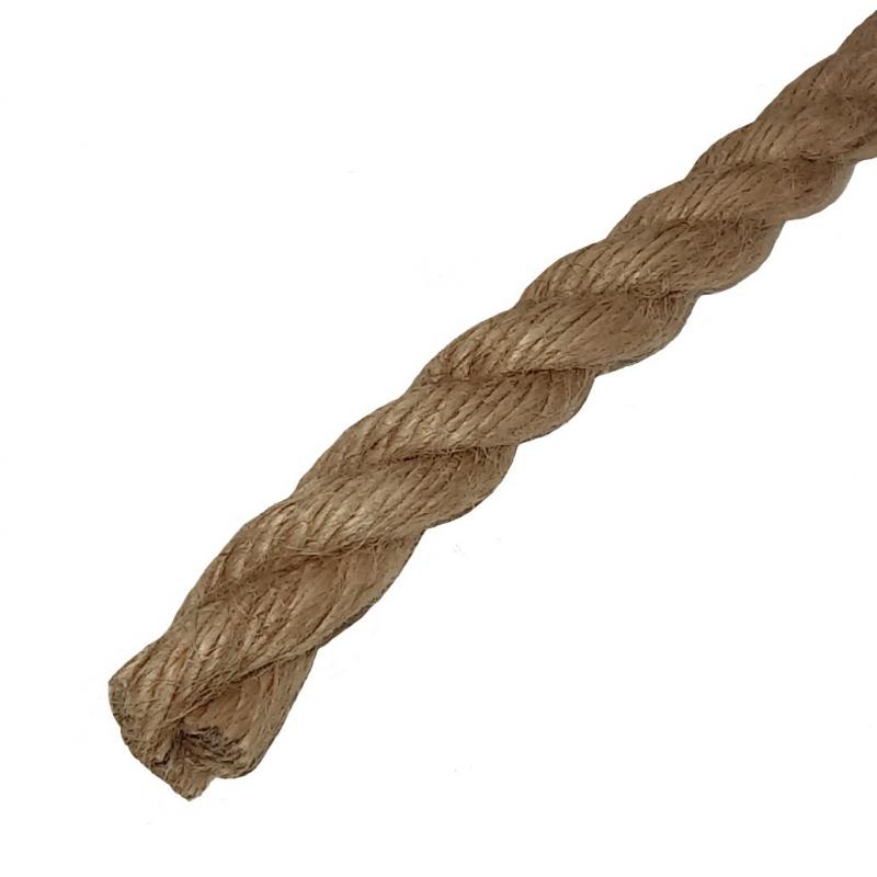 Веревка джут 16 мм цвет золотисто-коричневый, на отрез
