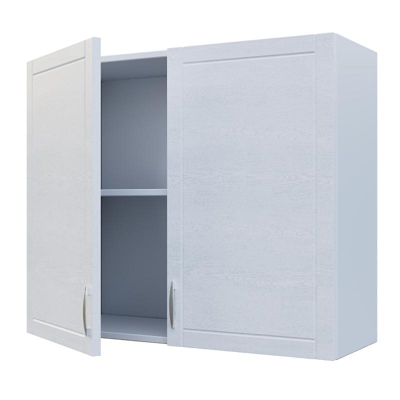 Шкаф навесной Агидель 80x67.6x29 см ЛДСП цвет белый