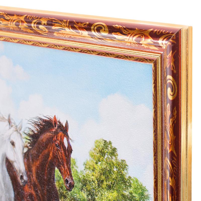 Постер в раме «Две лошади» 30х40 см
