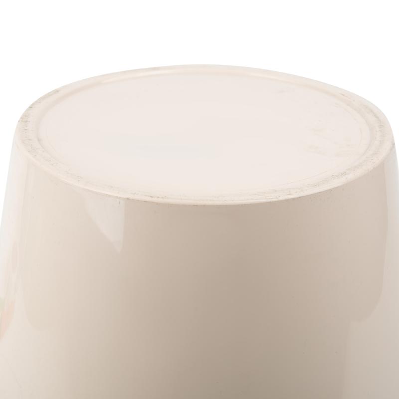 Кашпо Порто со вставкой v15л ø32 h29,5 см пластик мокко/белый