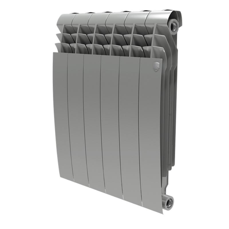 Радиатор Royal Thermo Biliner 500/87 биметалл 6 секций боковое подключение цвет серый