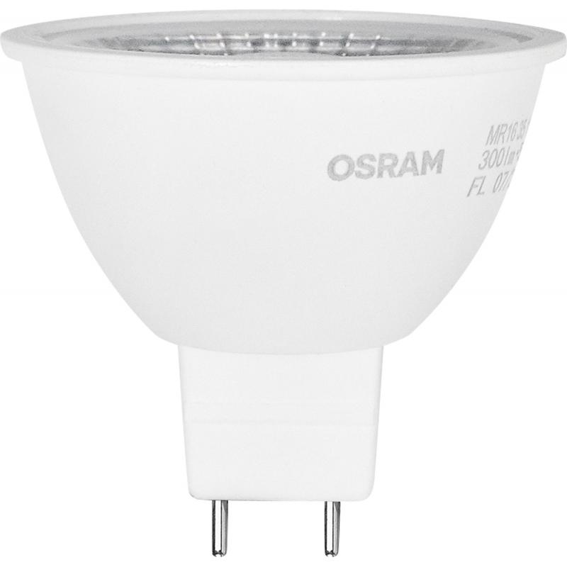 Лампа светодиодная Osram GU5.3 220-240 В 4 Вт спот прозрачная 300 лм холодный белый свет