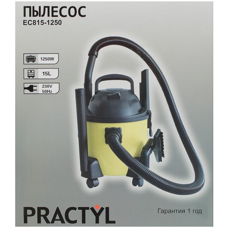 Пылесос Practyl EC815-1250, 1250 Вт, 15 л