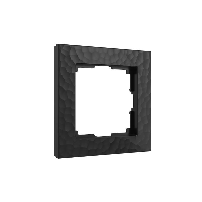 Рамка для розеток и выключателей Werkel Hammer W0012408 1 пост цвет черный