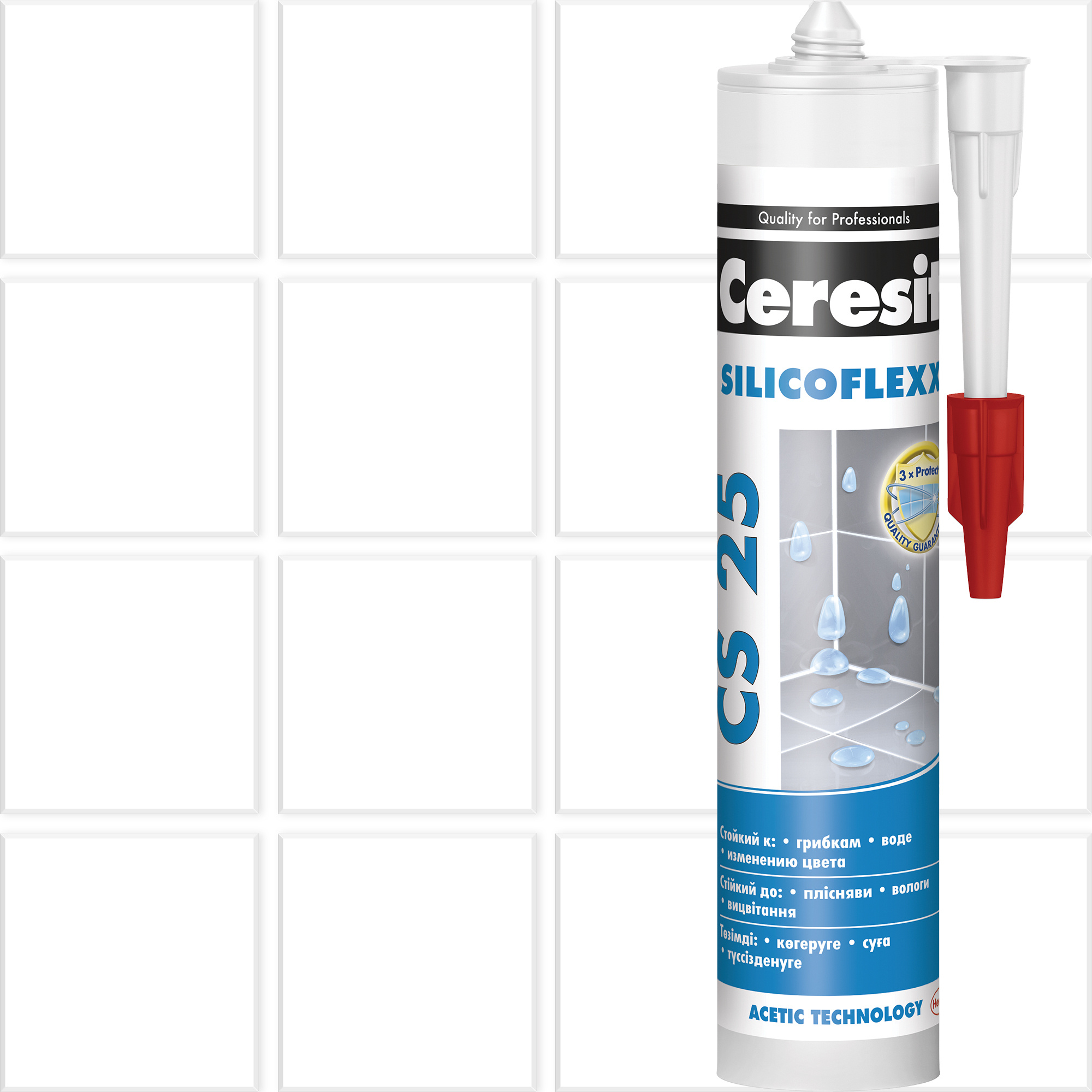  силиконовая Ceresit CS 25 цвет прозрачный 280 мл –  в .