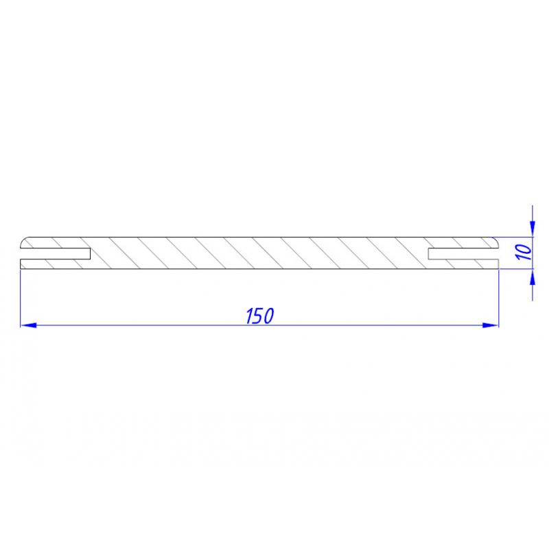 Добор телескопический Artens Дукато 2070x150х10 мм HardFlex ламинация цвет акация