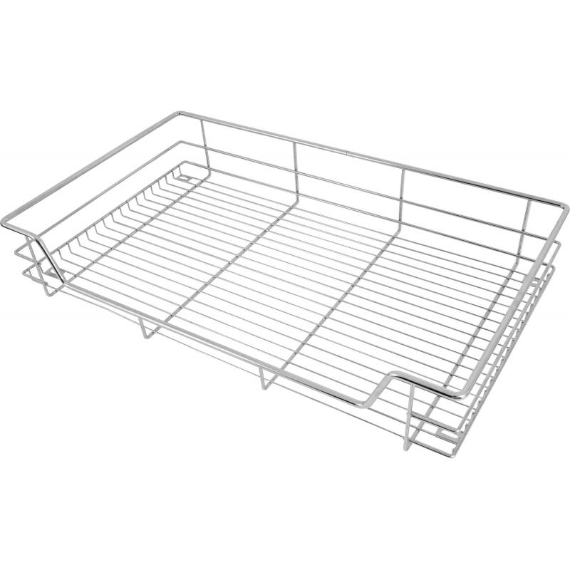 Корзина с выдвижным механизмом Jet 56x41x13 см, цвет хром