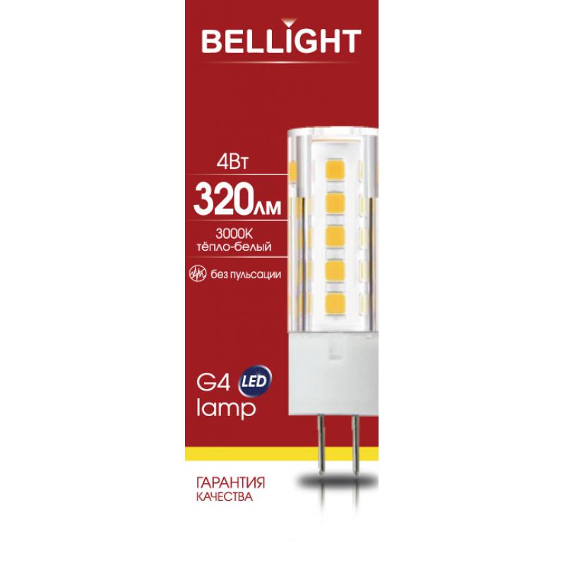 Шам жарықдиодты Bellight G4 220-240 В 4 Вт капсула күңгірт 320 лм жылы ақ жарық