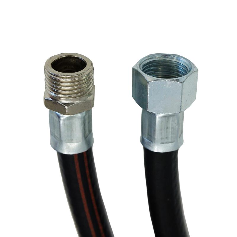 Шланг соединительный VAXT для бытовых газовых приборов 1.5 м 1/2" внутренняя-наружная резьба резина