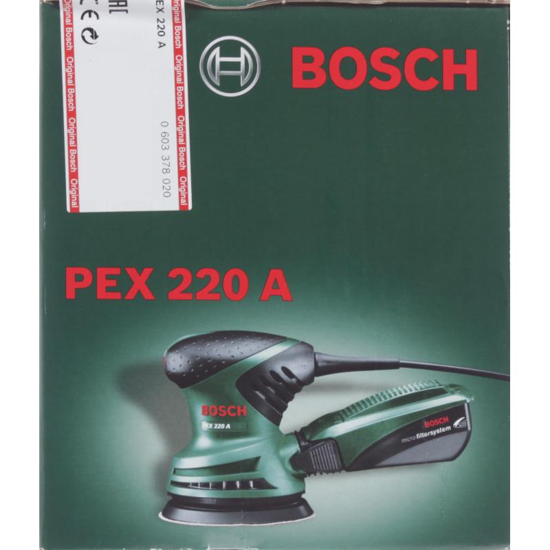 Эксцентриковая шлифмашина Bosch PEX 220 A, 0603378020, 220 Вт