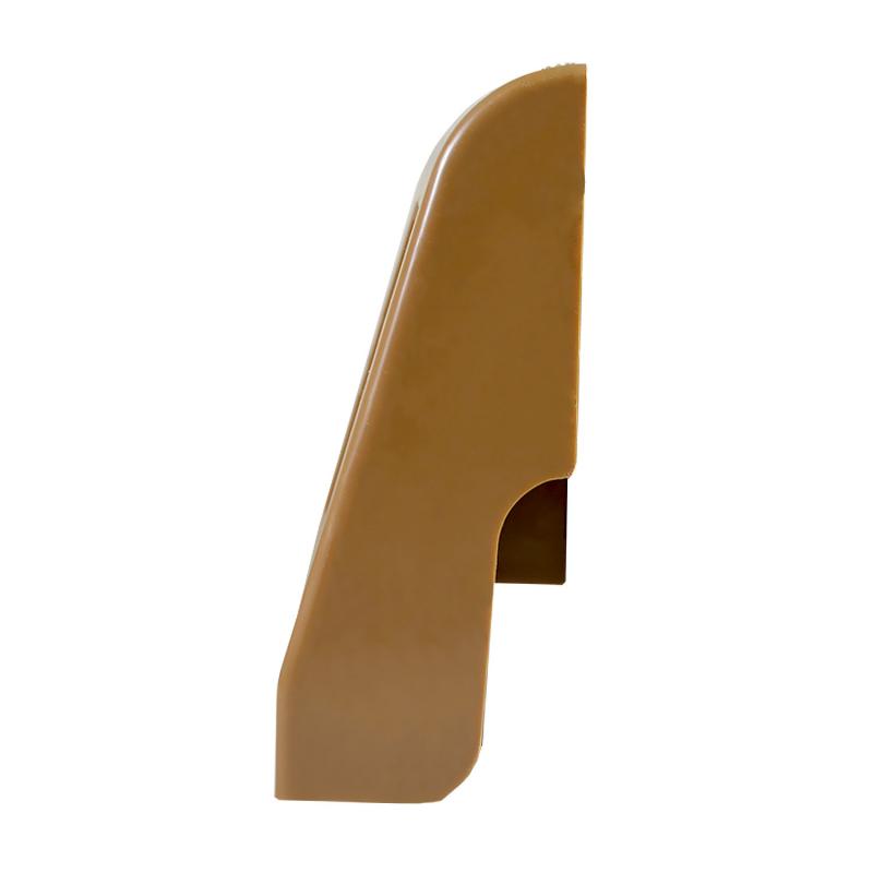 Монтажный бокс ПВХ к плинтусу, высота 56 мм, цвет коричневый