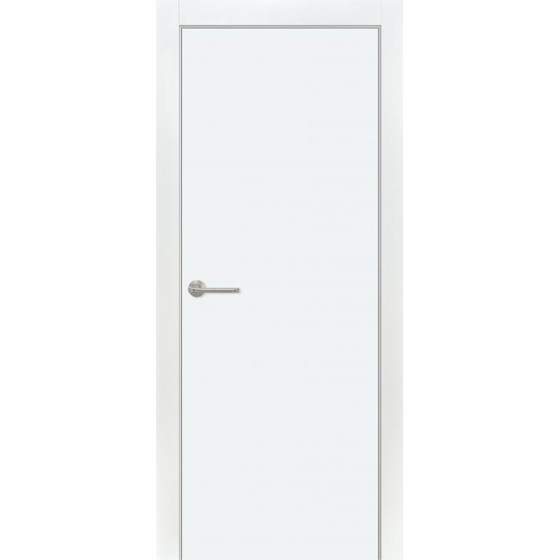Дверь межкомнатная глухая без замка и петель в комплекте 60x200 см финиш-бумага цвет белый