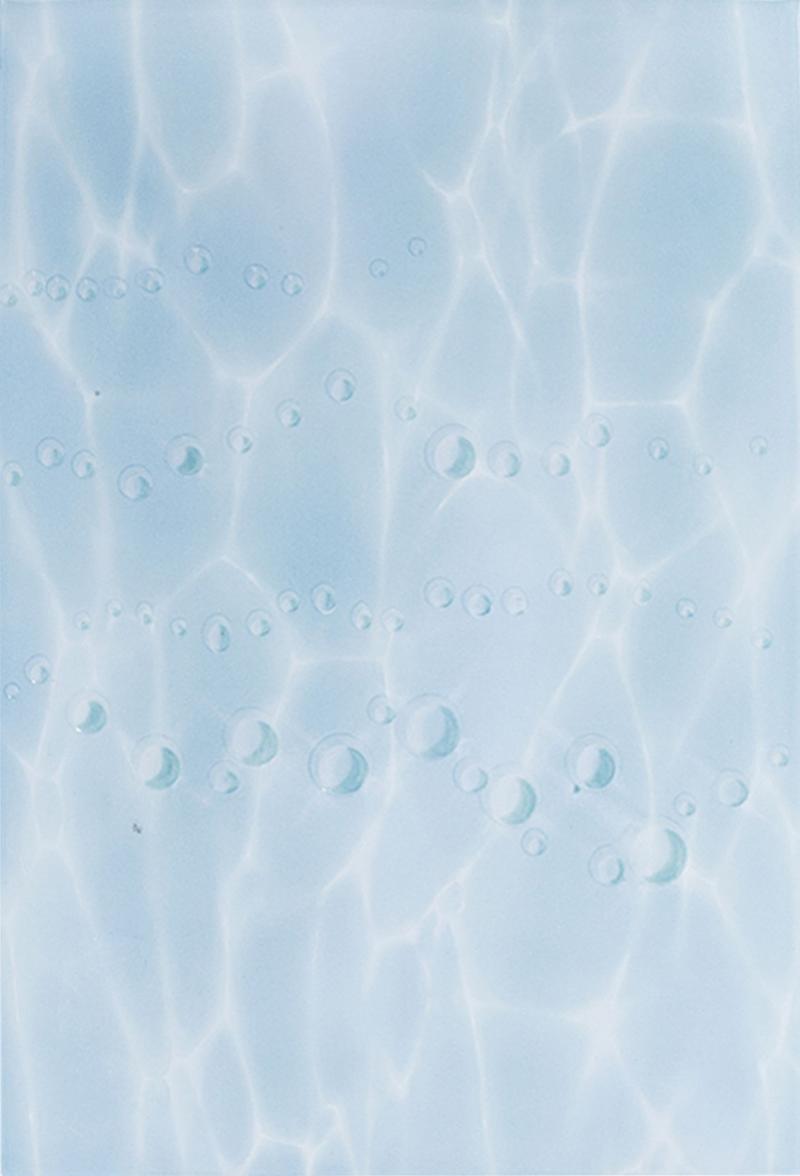 Декор «Лагуна Пузырьки» 24.9х36.4 см цвет голубой