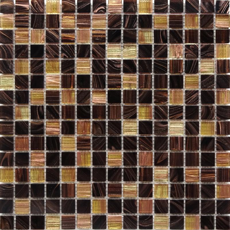 Мозаика стеклянная Artens Swam 32.7х32.7 см цвет коричневый