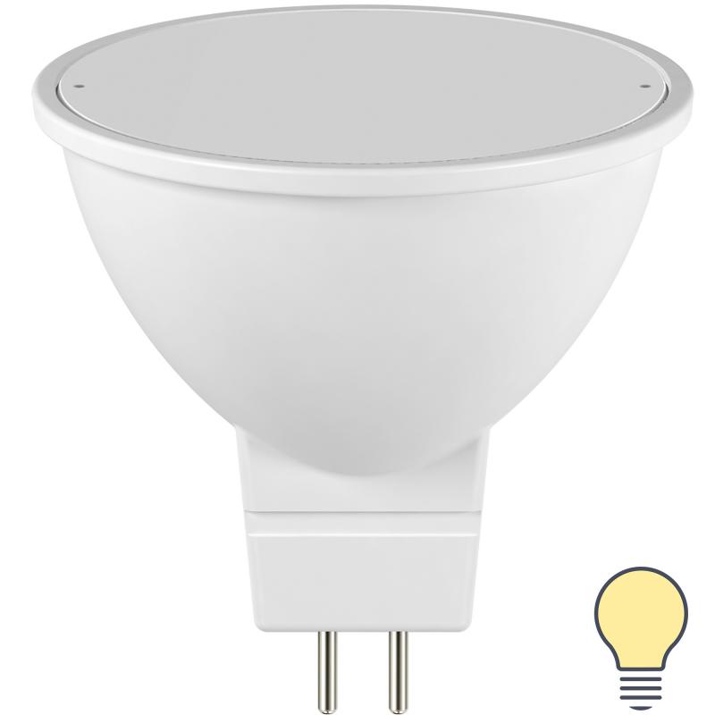 Лампа светодиодная Lexman Frosted G5.3 175-250 В 5.5 Вт матовая 500 лм теплый белый свет