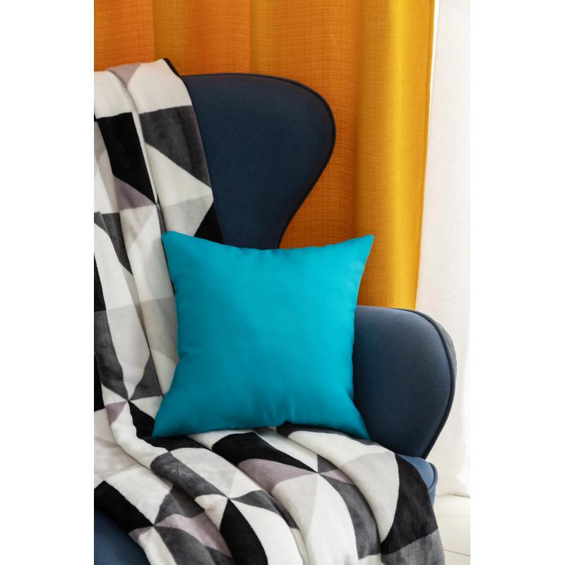 Подушка декоративная «Яркость» 40х40 см цвет тёмно-бирюзовый