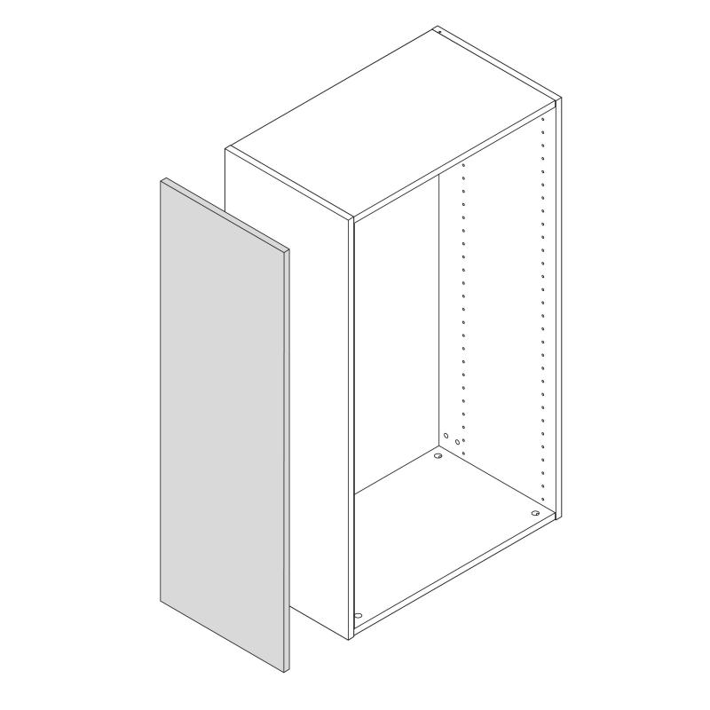 Фальшпанель шкафқа арналған Сантьяго 37х103 см ЛАЖП түсі қоңыр