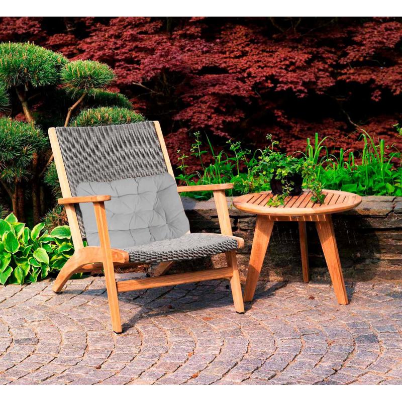 Подушка для садовой мебели Linen Way 62x44 см цвет серый