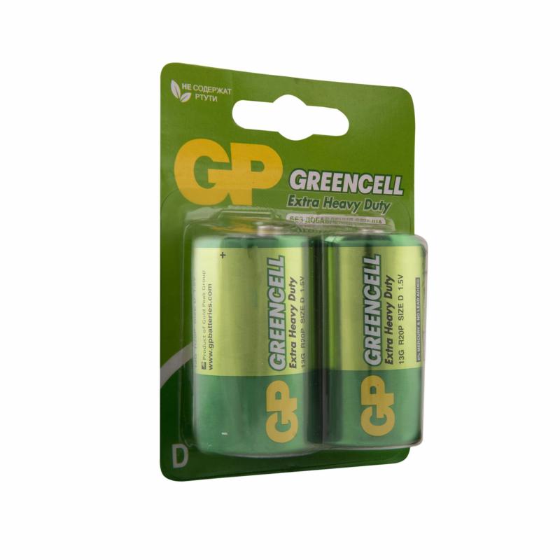 Тұзды батарея GP Greencell 13G-2UE2 D 2 дана