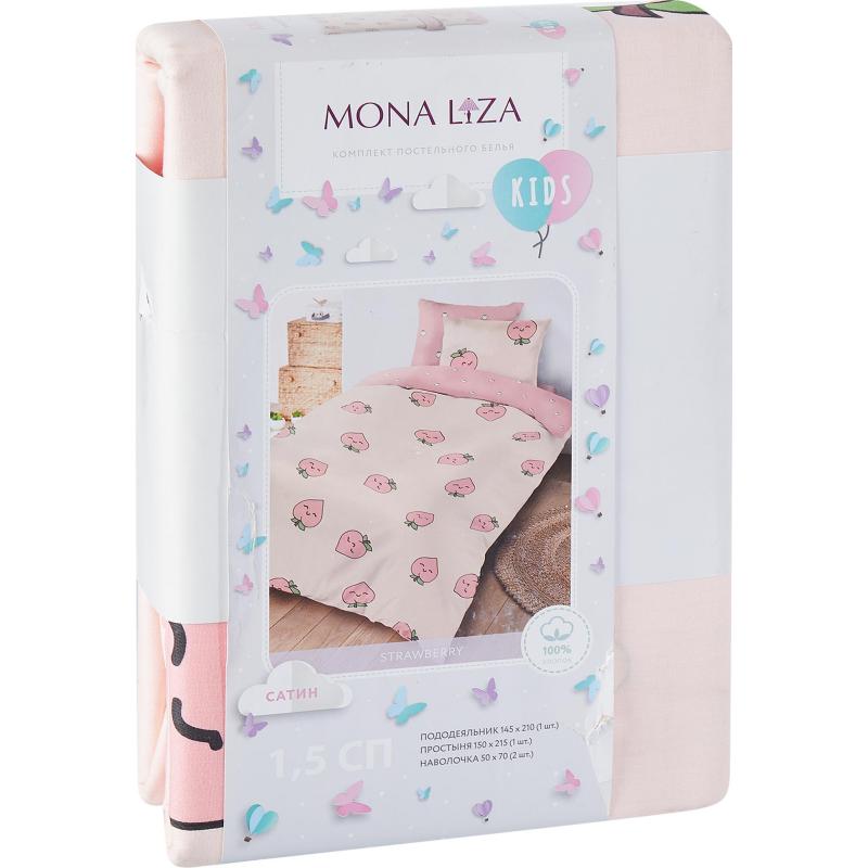 Комплект постельного белья Mona Liza Strawberry полутораспальный сатин розовый