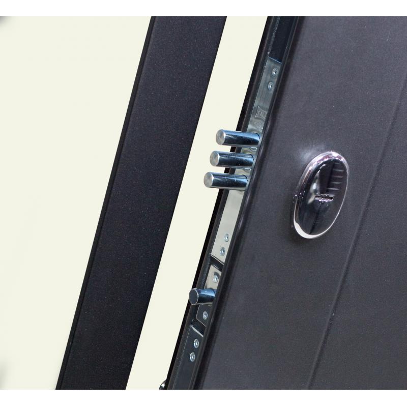 Дверь входная металлическая «Гарда Муар», 860 мм, левая, цвет лиственница бежевая