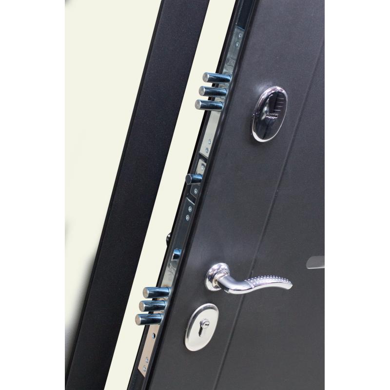 Дверь входная металлическая «Гарда Муар», 860 мм, левая, цвет лиственница бежевая