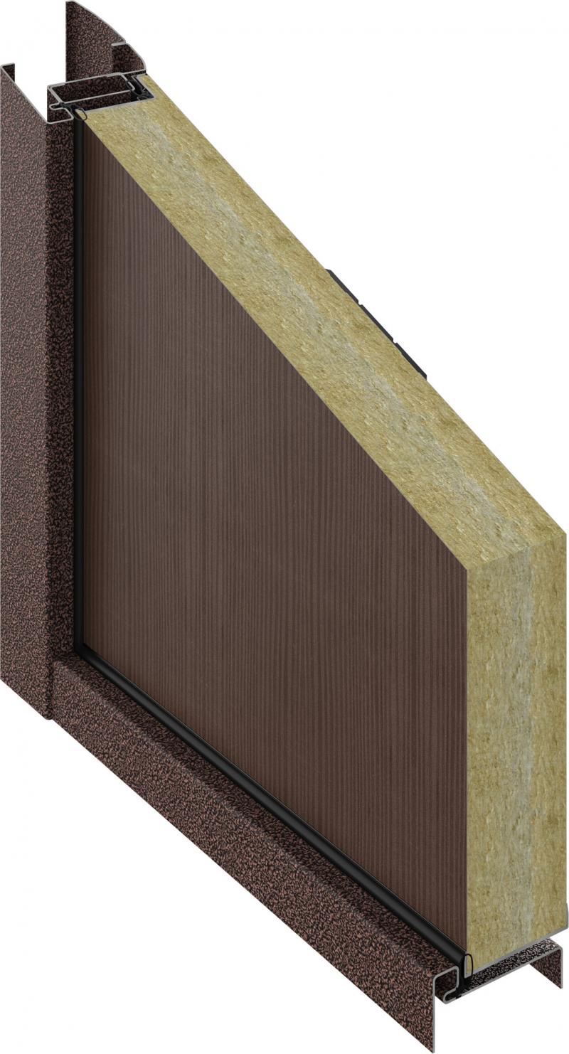 Дверь входная металлическая Ламистайл, 880 мм, левая, цвет венге
