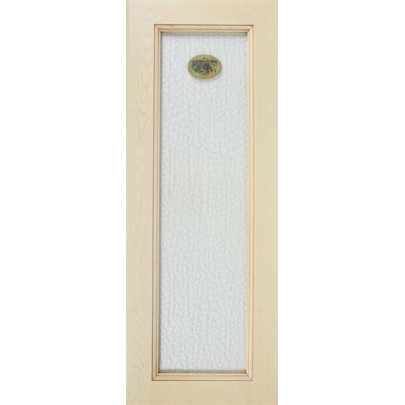 Есік шынымен шкафқа арналған Delinia ID Невель 40x103 см шаған массиві түсі ақшыл сары