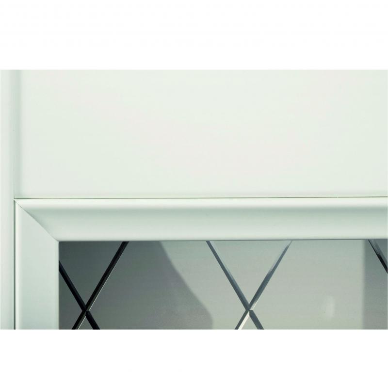 Дверь межкомнатная Танганика остеклённая CPL ламинация цвет белый 70x200 см (с замком)
