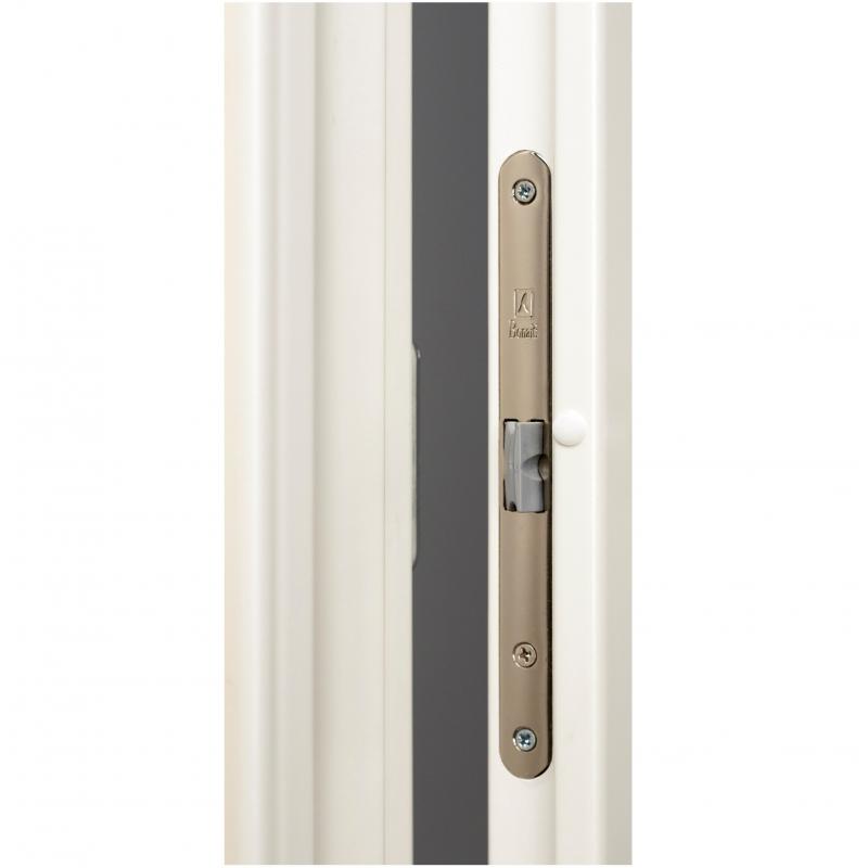 Дверь межкомнатная Танганика остеклённая CPL ламинация цвет белый 70х200 см (с замком)