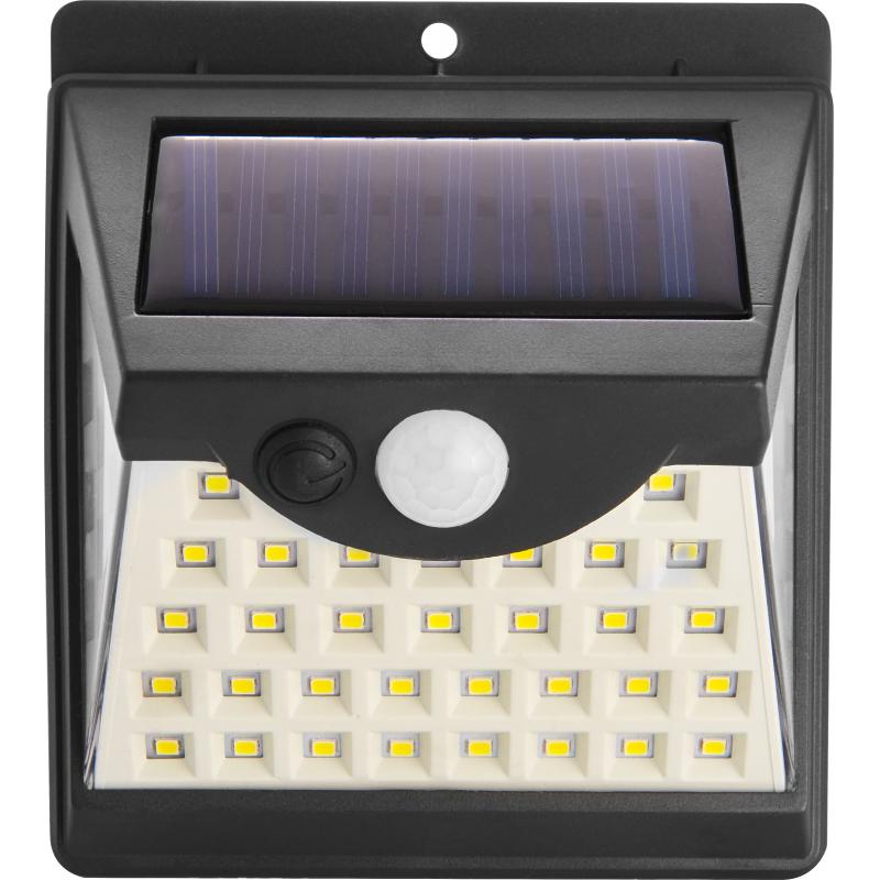 Светильник светодиодный уличный Duwi Solar LED на солнечных батареях 8Вт 6500К 330Лм IP65 датчик движения черный