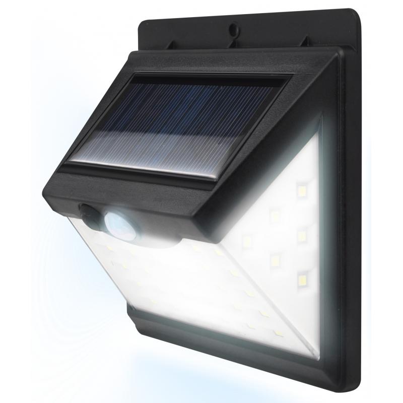 Светильник светодиодный уличный Duwi Solar LED на солнечных батареях 8Вт 6500К 330Лм IP65 датчик движения черный