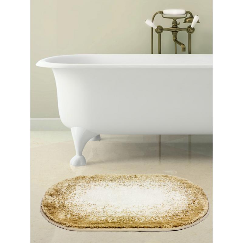 Ваннаға арналған кілемше Bath Plus Фокус 60х90 см түсі қоңыр-сарғыш