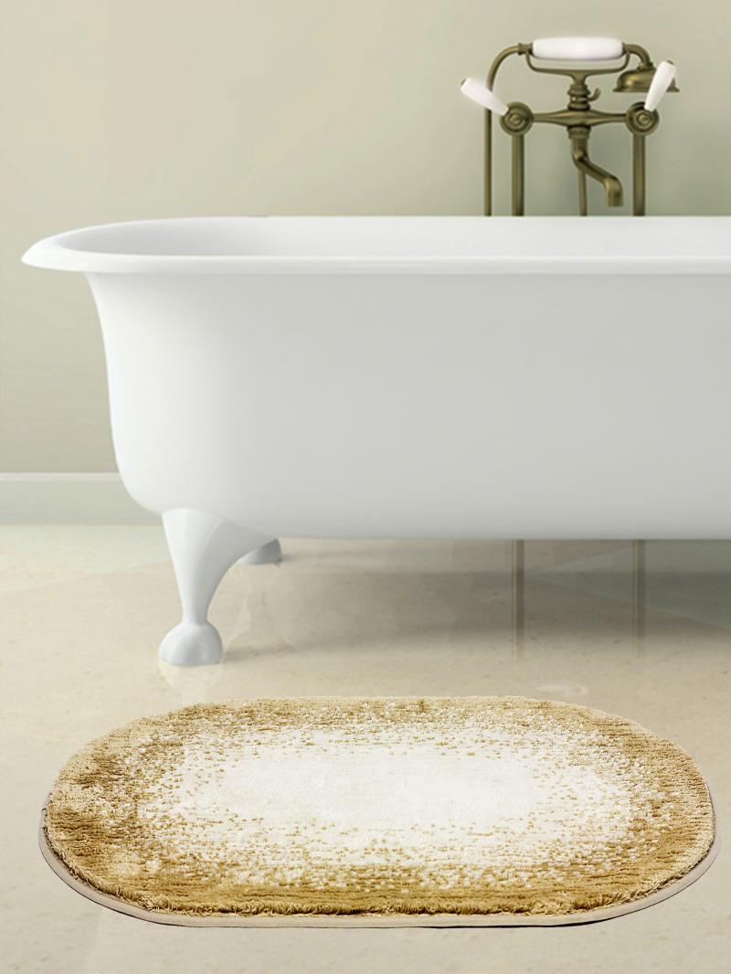 Коврик для ванной Bath Plus Фокус 60х90 см цвет бежевый
