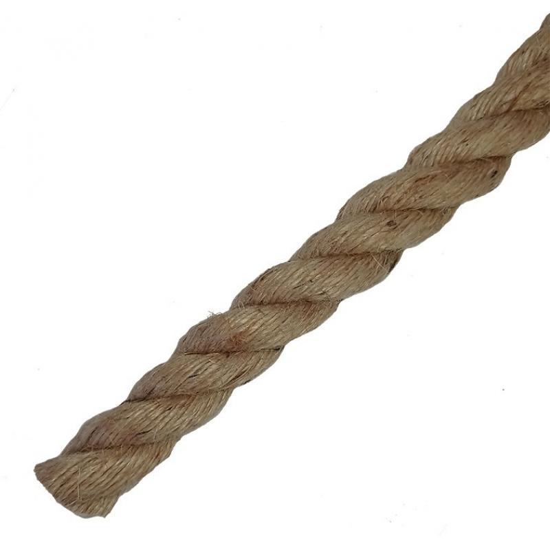 Веревка джут 22 мм цвет золотисто-коричневый, на отрез