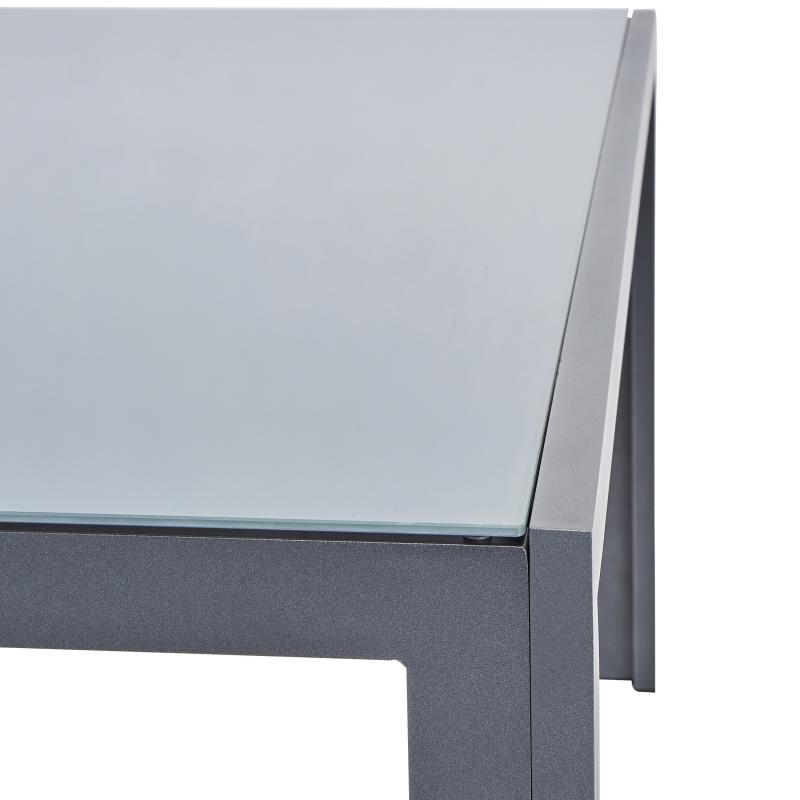 Стол садовый прямоугольный Naterial Lyra II 160x90x74 см алюминий/стекло