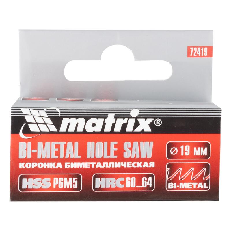 Қаптама металға арналған Matrix Bi-Metall D19 мм