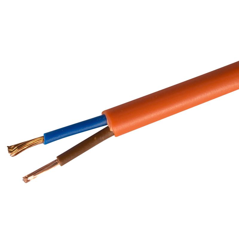 Провод Партнер-Электро ПВС 2x1 мм на отрез ГОСТ цвет оранжевый