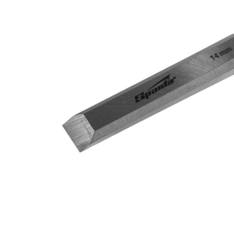 Стамеска плоская Sparta 14 мм с пластиковой ручкой