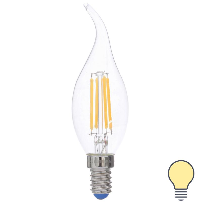 Лампа светодиодная филаментная Airdim E14 5 Вт 500 Лм свет тёплый