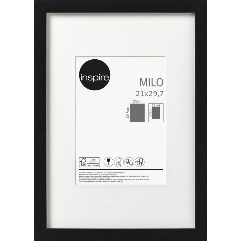 Рамка Inspire Milo, 21х29.7 см, цвет чёрный