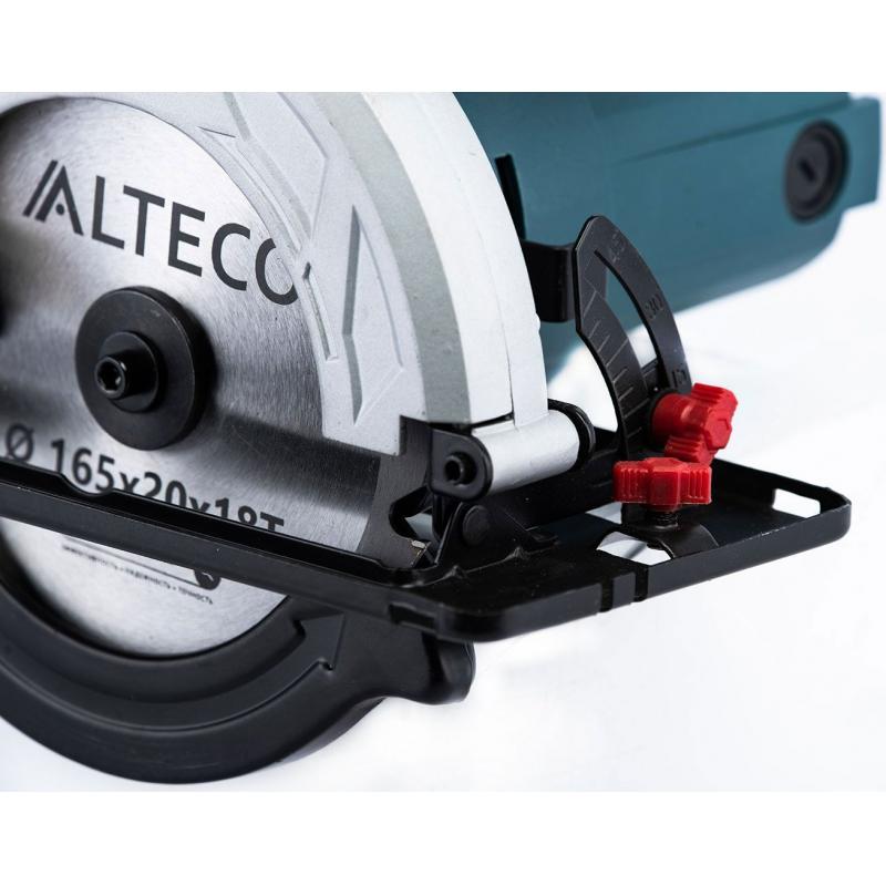 Пила циркулярная сетевая Alteco CS 1300-165, 1200 Вт, 165 мм