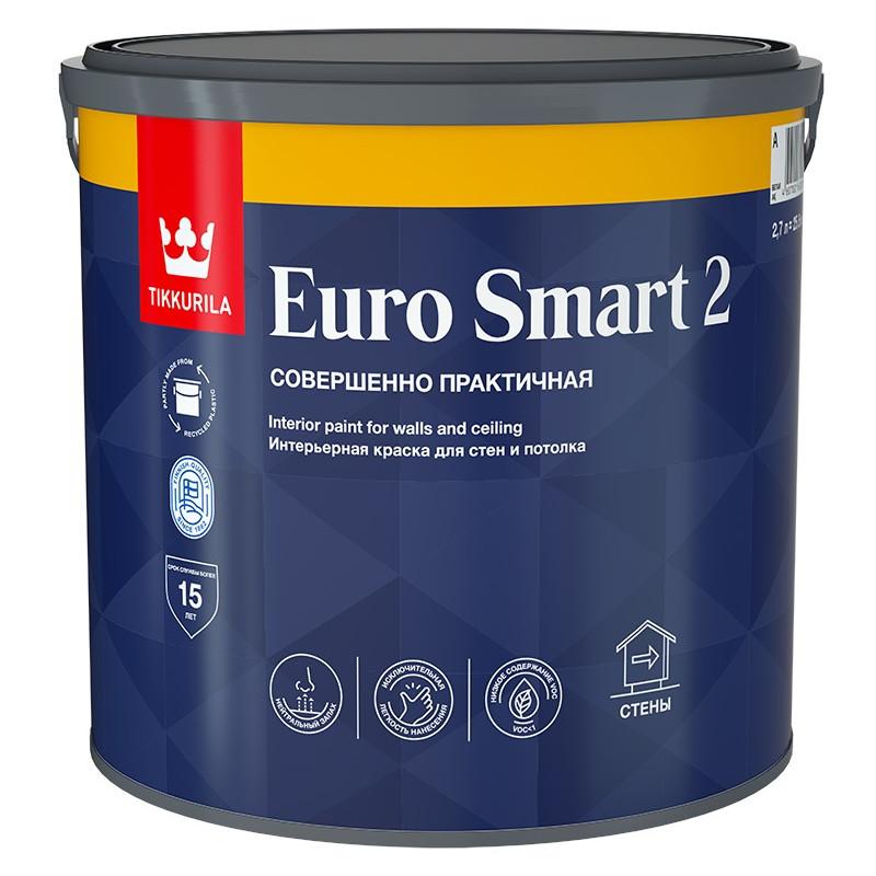 Бояу Tikkurila Euro Smart-2 түсі ақ 2.7 л