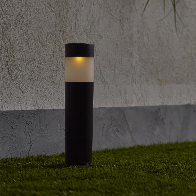 Светильник в грунт Inspire Praia на солнечных батареях свет цветной RGB IP44 цвет чёрный