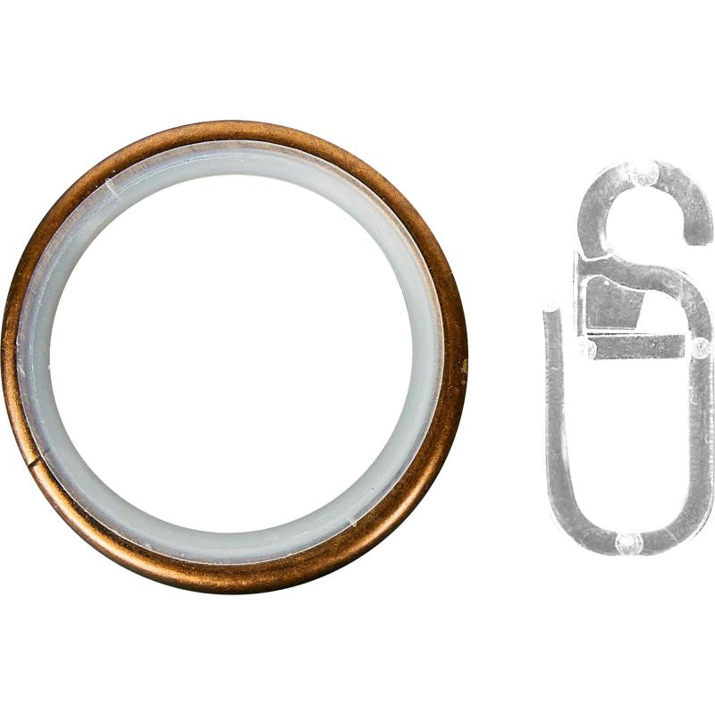 Кольцо с крючком Inspire металл цвет античная медь 20 см 10 шт