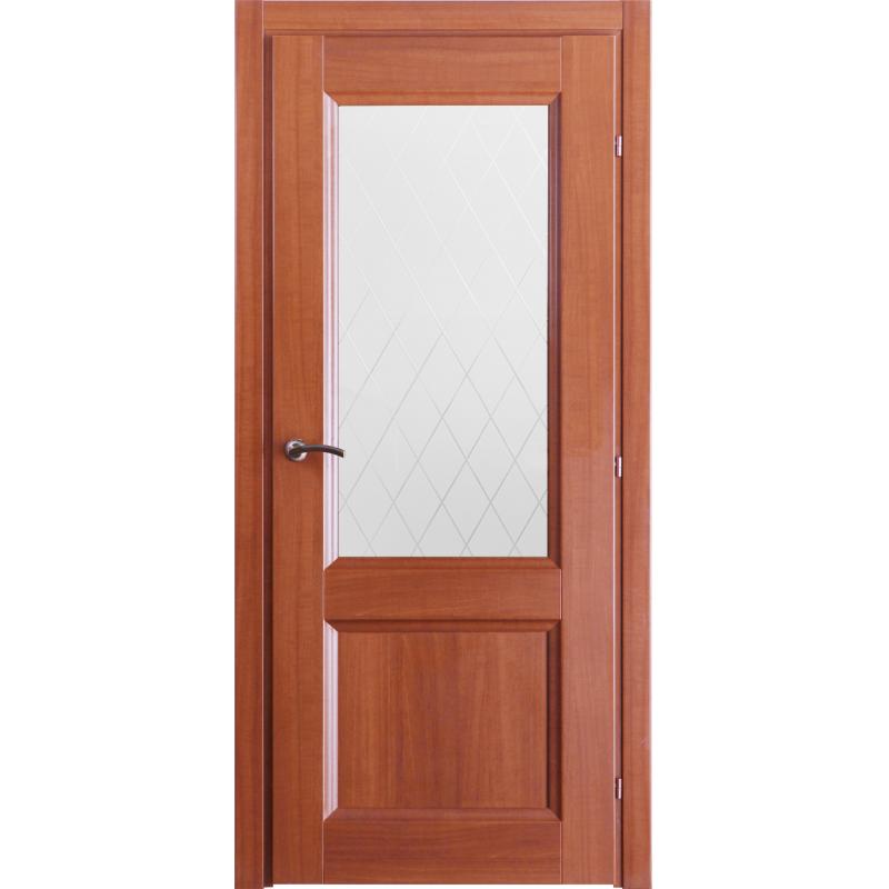 Дверь межкомнатная Танганика остеклённая CPL ламинация 80x200 см (с замком)